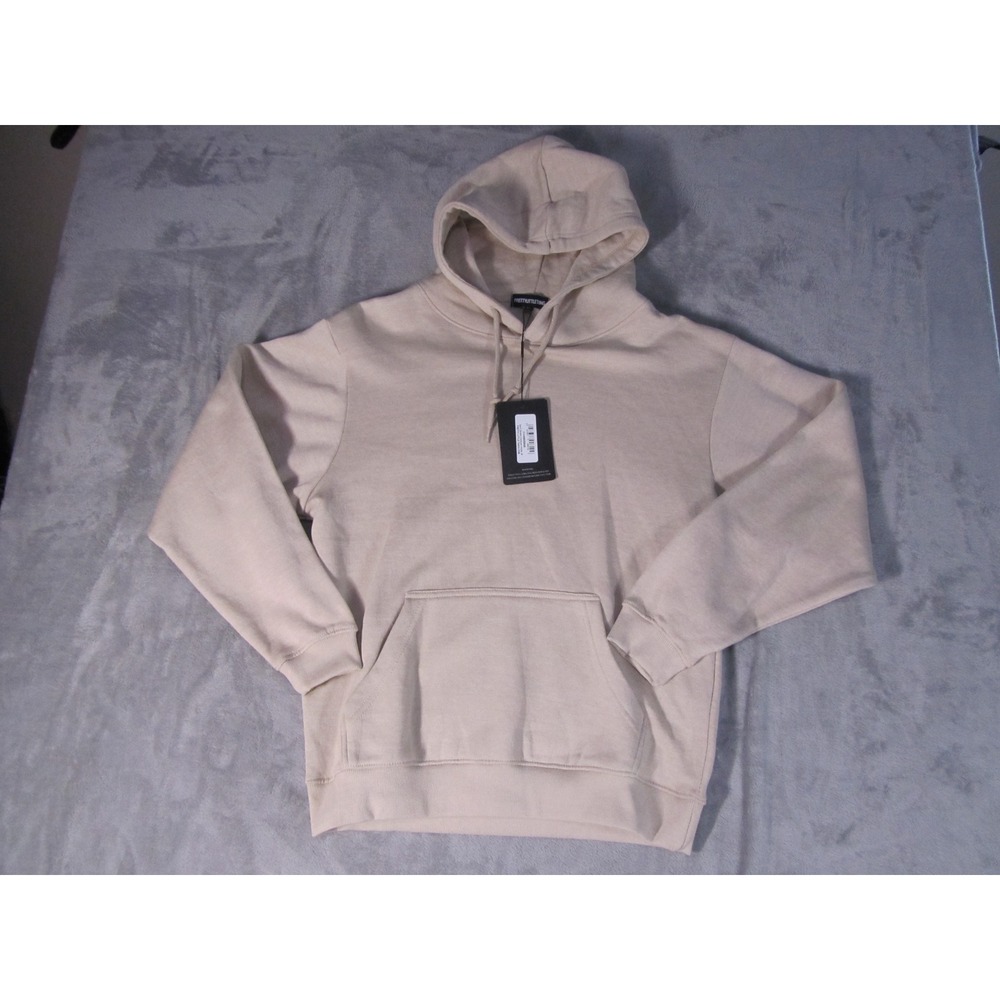 PrettyLittleThing Sand Ultimate Oversized Hoodie Beige CLV4569/209/46 Mens‎ M